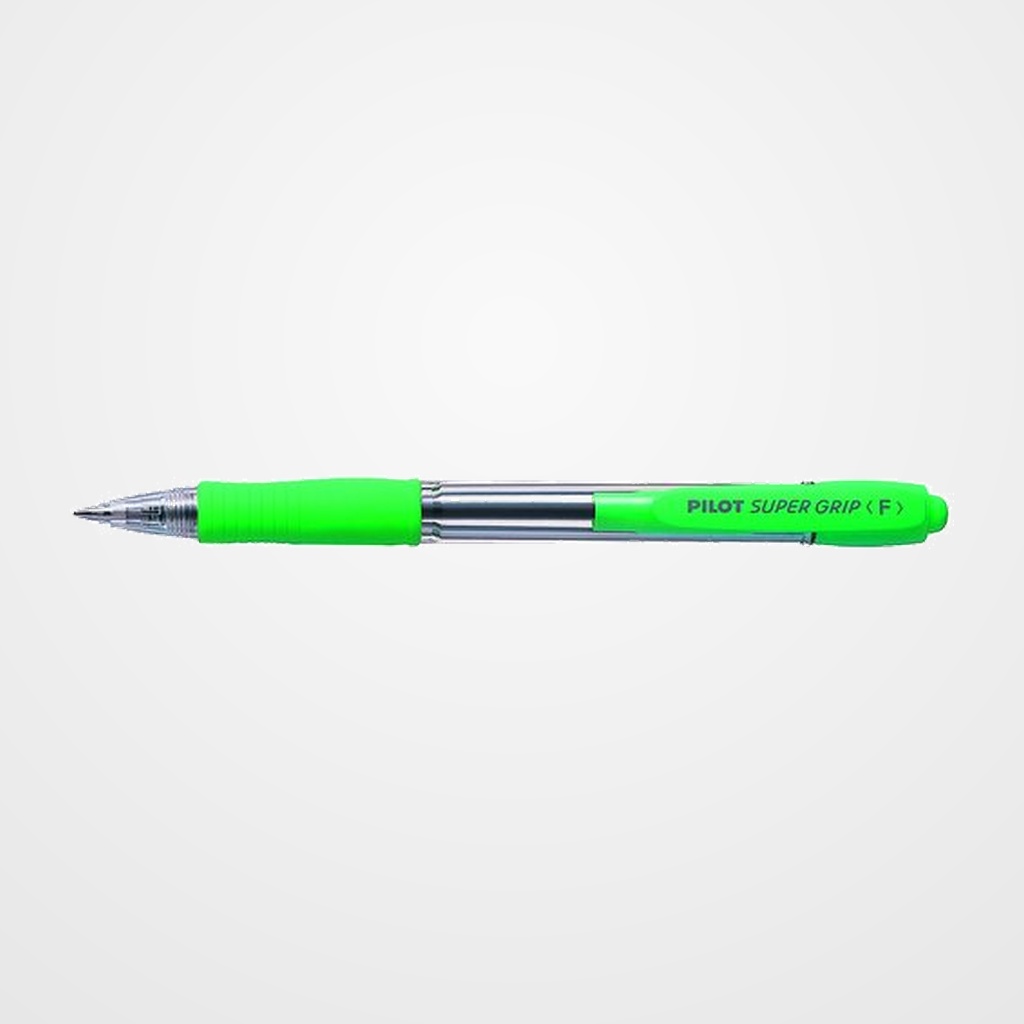 BOLIGRAFO RT. PILOT SUPERGRIP  VERDE CLARO (tinta azul)