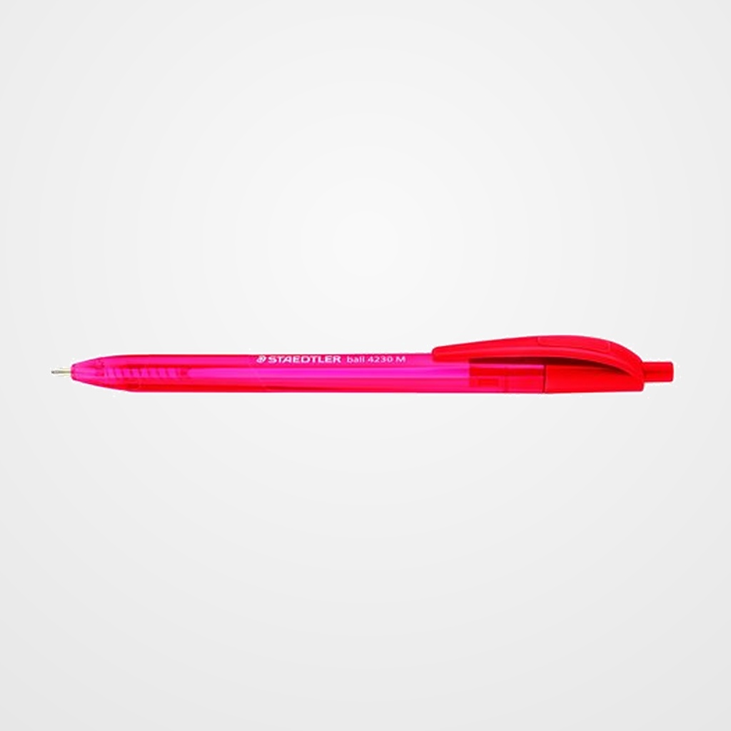 BOLIGRAFO STAEDTLER RETRACTIL 4230 MEDIO ROJO