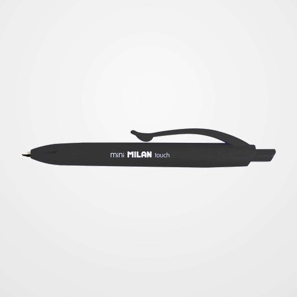 [10101677] BOLIGRAFO MILAN RETRACTIL P1 TOUCH MINI NEGRO