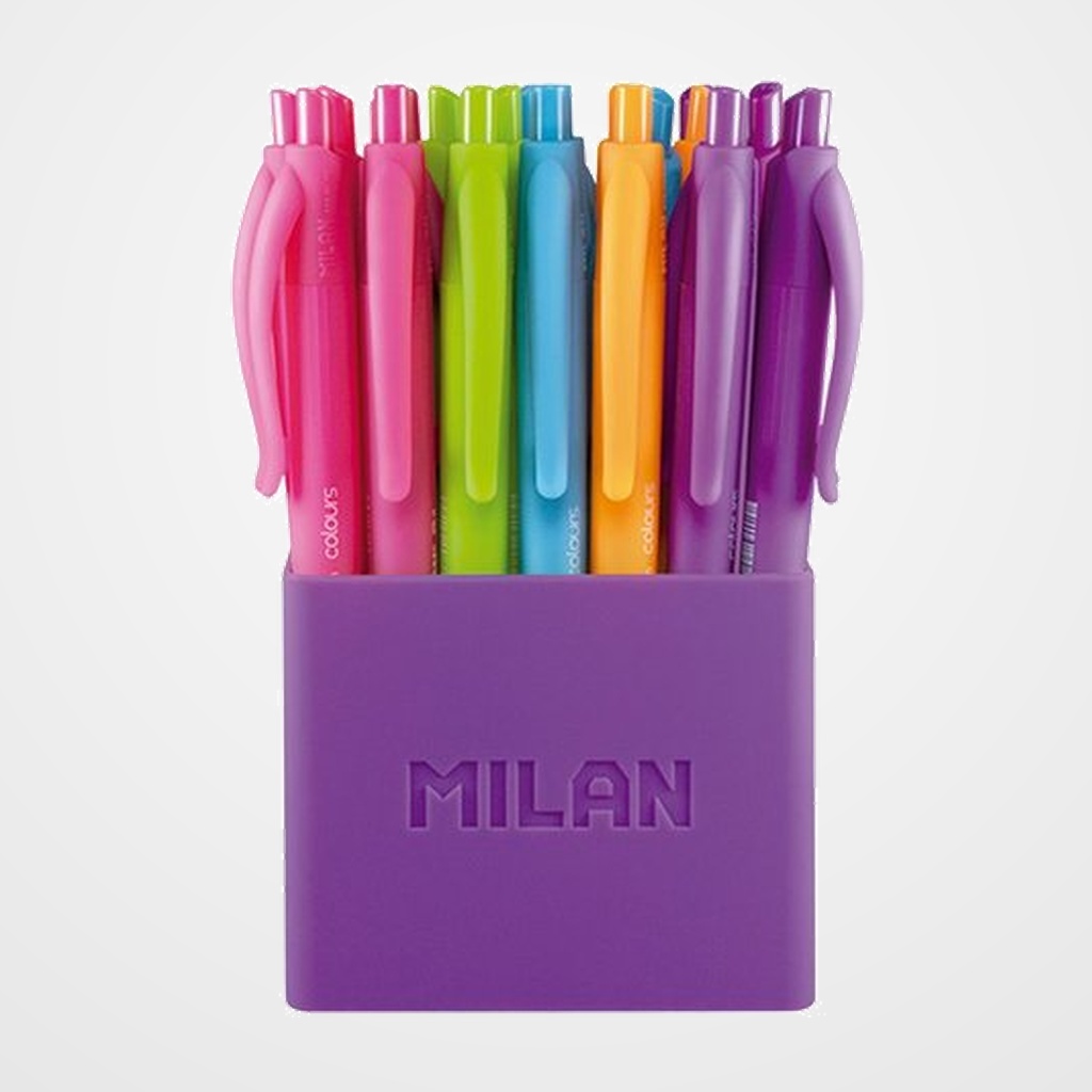 BOLIGRAFO RT. MILAN P1 TOUCH COLOURS BOTE de 24 UNIDADES SURTIDO