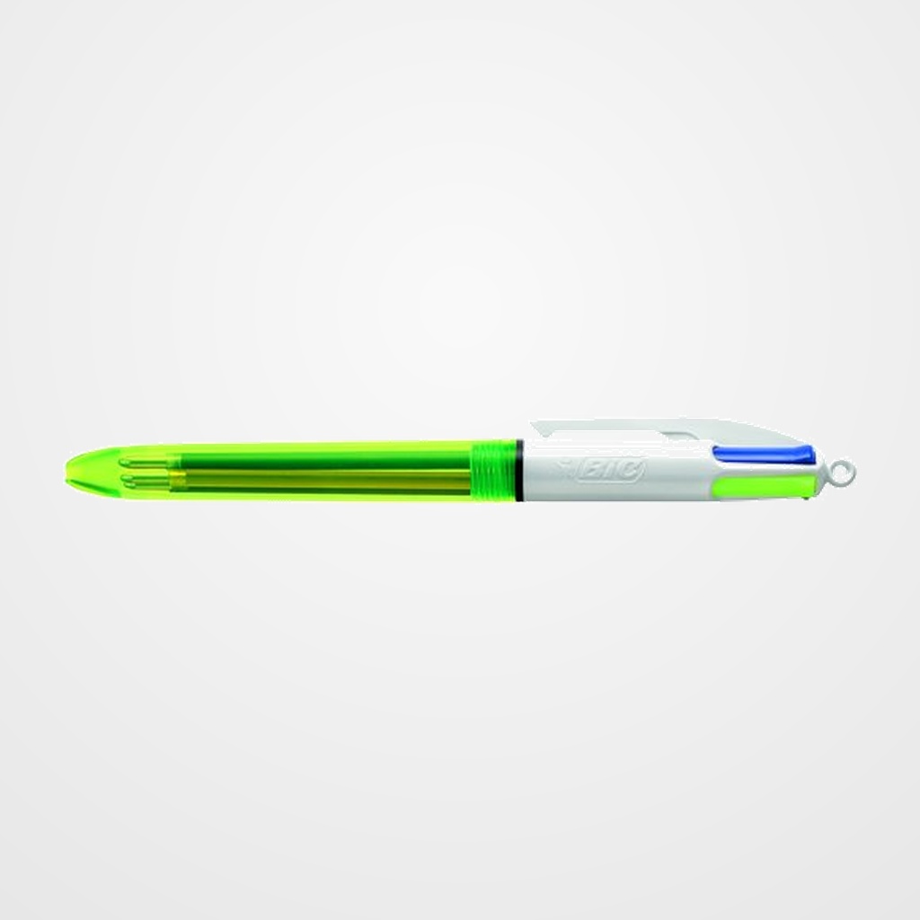 BOLIGRAFO de 4 COLORES BIC FLUO NEON