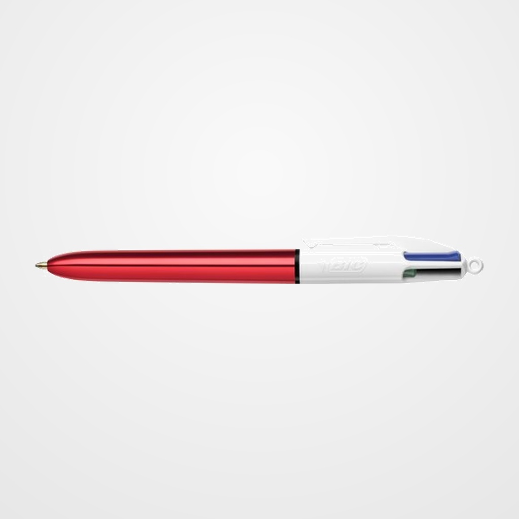 BOLIGRAFO de 4 COLORES BIC SHINE RED