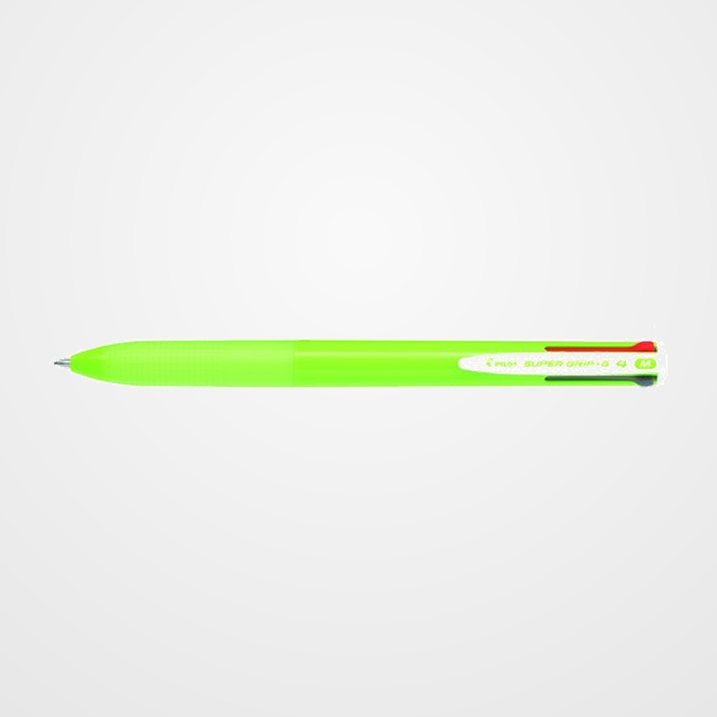 BOLIGRAFO de 4 COLORES PILOT SUPERGRIP G VERDE LIMA
