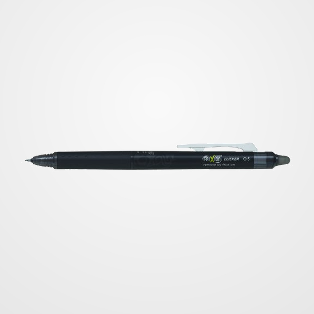 BOLIGRAFO BORRABLE PILOT FRIXION POINT CLICKER 0,5 NEGRO