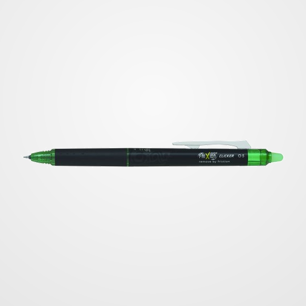 BOLIGRAFO BORR. PILOT FRIXION POINT CLICKER 0,5 VERDE