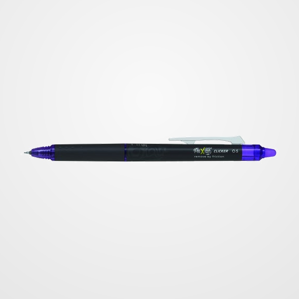 BOLIGRAFO BORRABLE PILOT FRIXION POINT CLICKER 0,5 VIOLETA