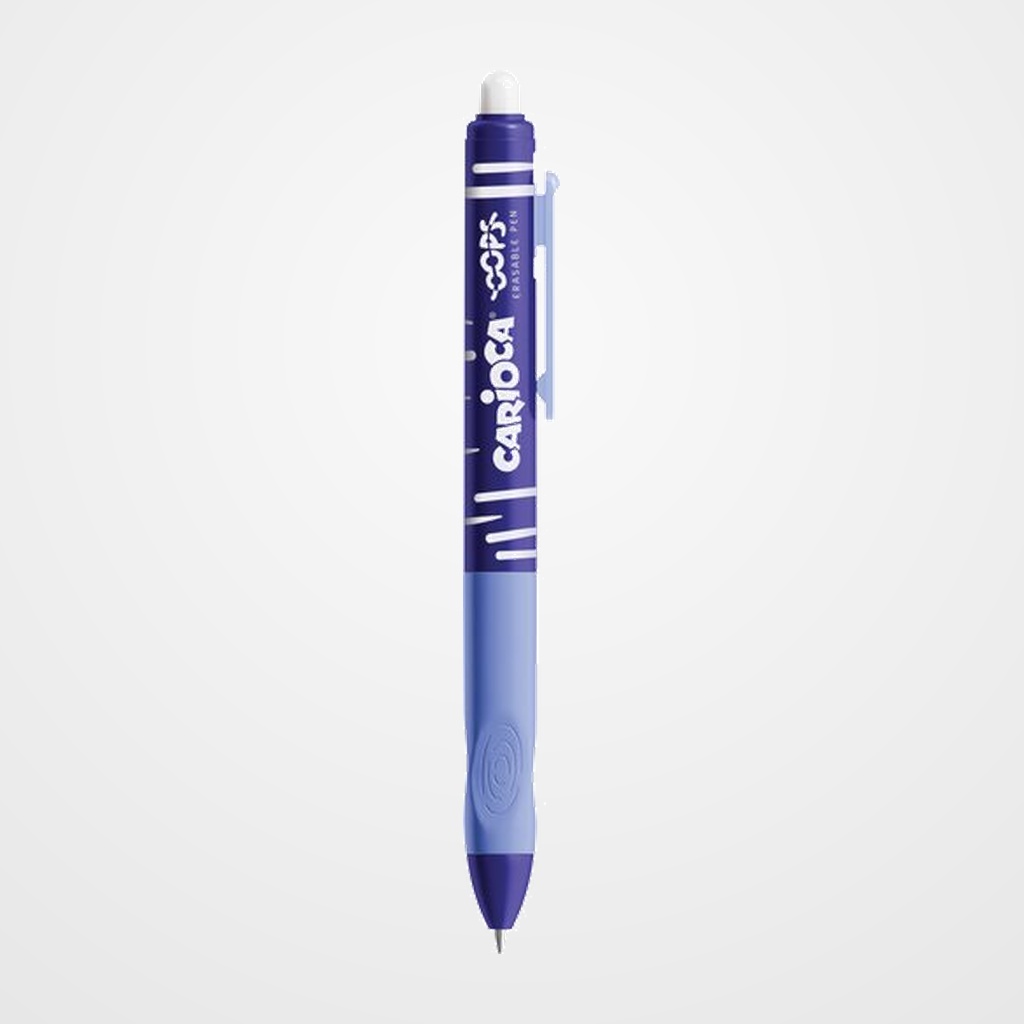 BOLIGRAFO BORRABLE CARIOCA OOPS RETRACTIL AZUL