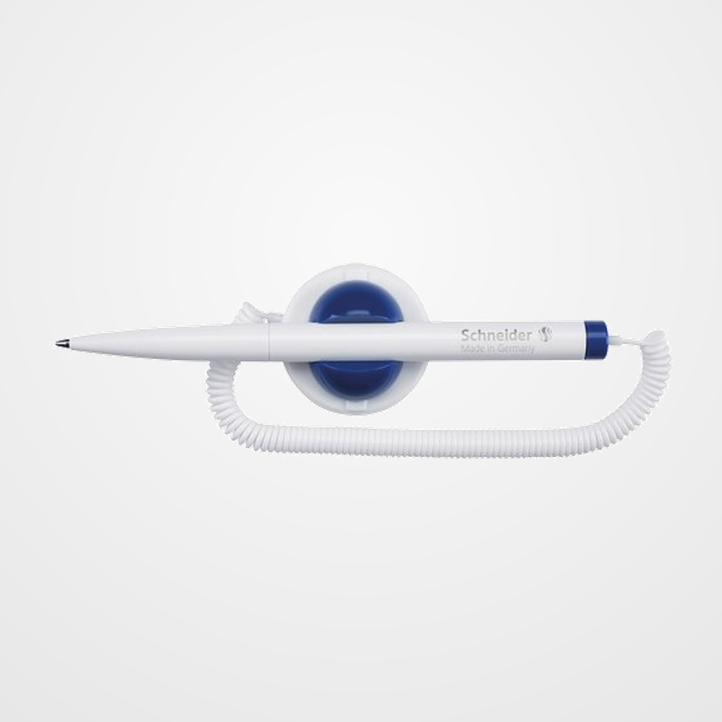 BOLIGRAFO SCHNEIDER KLICK-FIX CON CADENA Y ADHESIVO