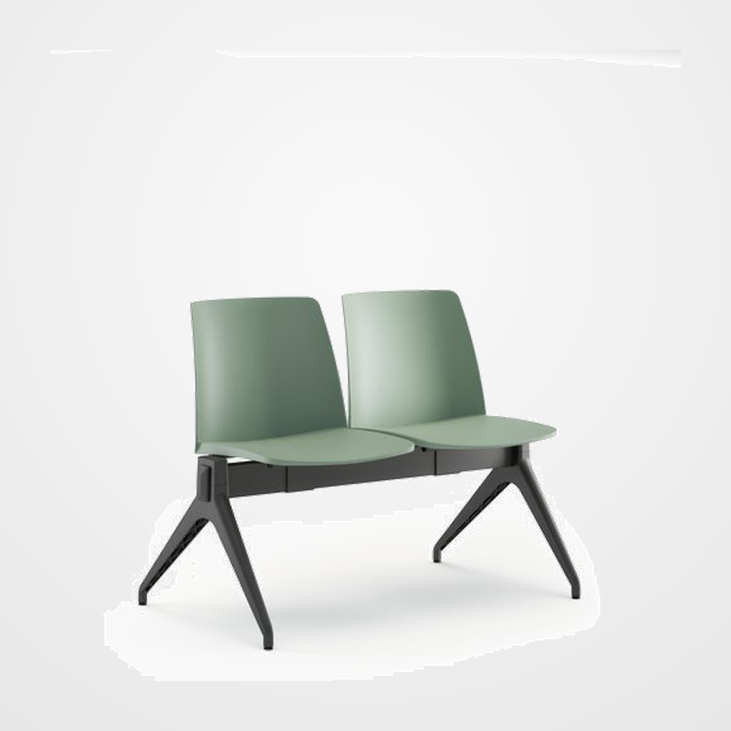 BANCADA PIQUERAS Y CRESPO ORGAZ 2 PLAZAS PVC VERDE