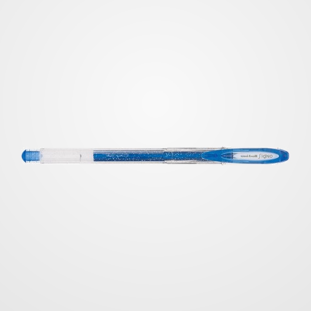 ROLLER GEL UNI-BALL SIGNO SPARKLING 1,0 (UM-120SP)  AZUL