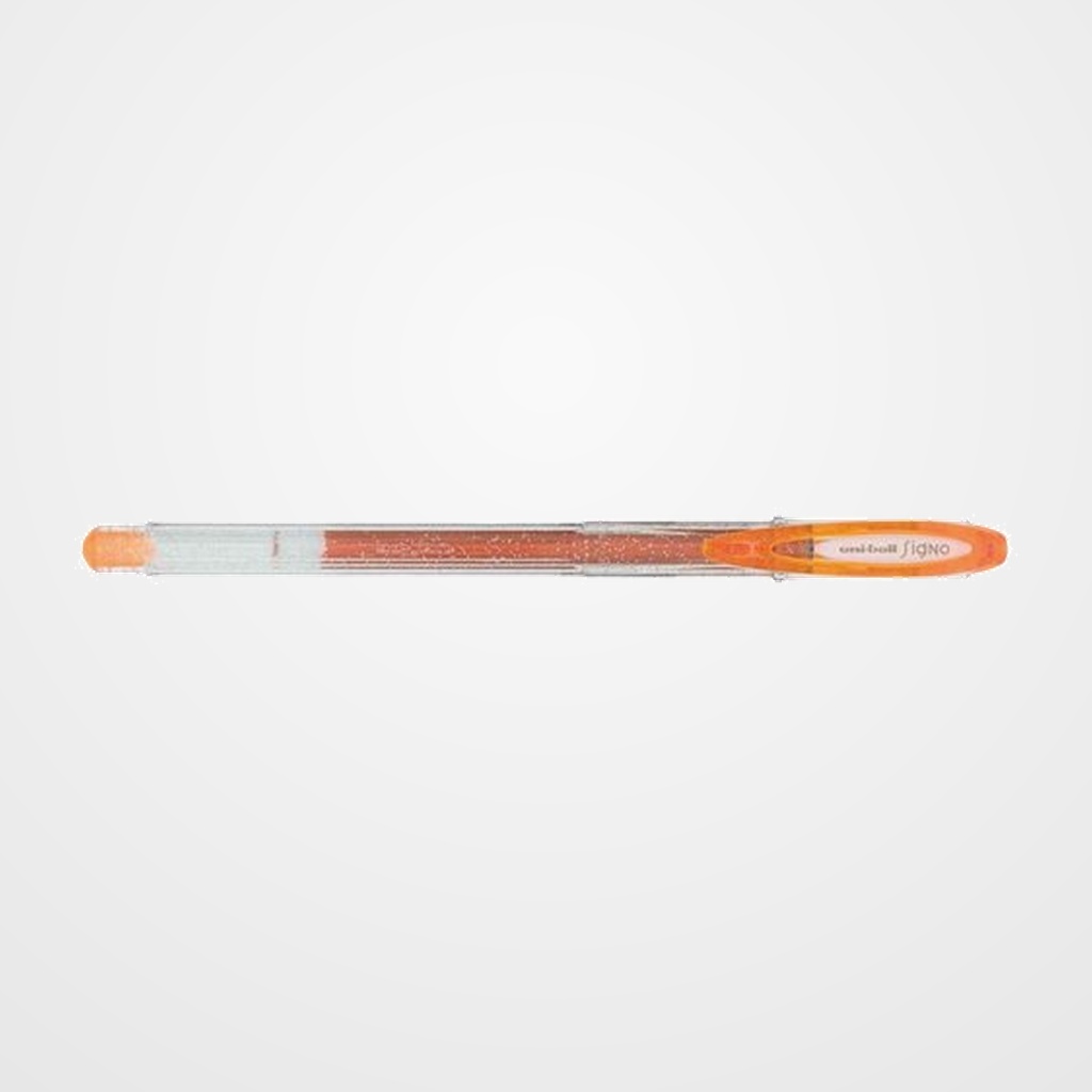 ROLLER GEL UNI-BALL SIGNO SPARKLING 1,0 (UM-120SP)  NARANJA