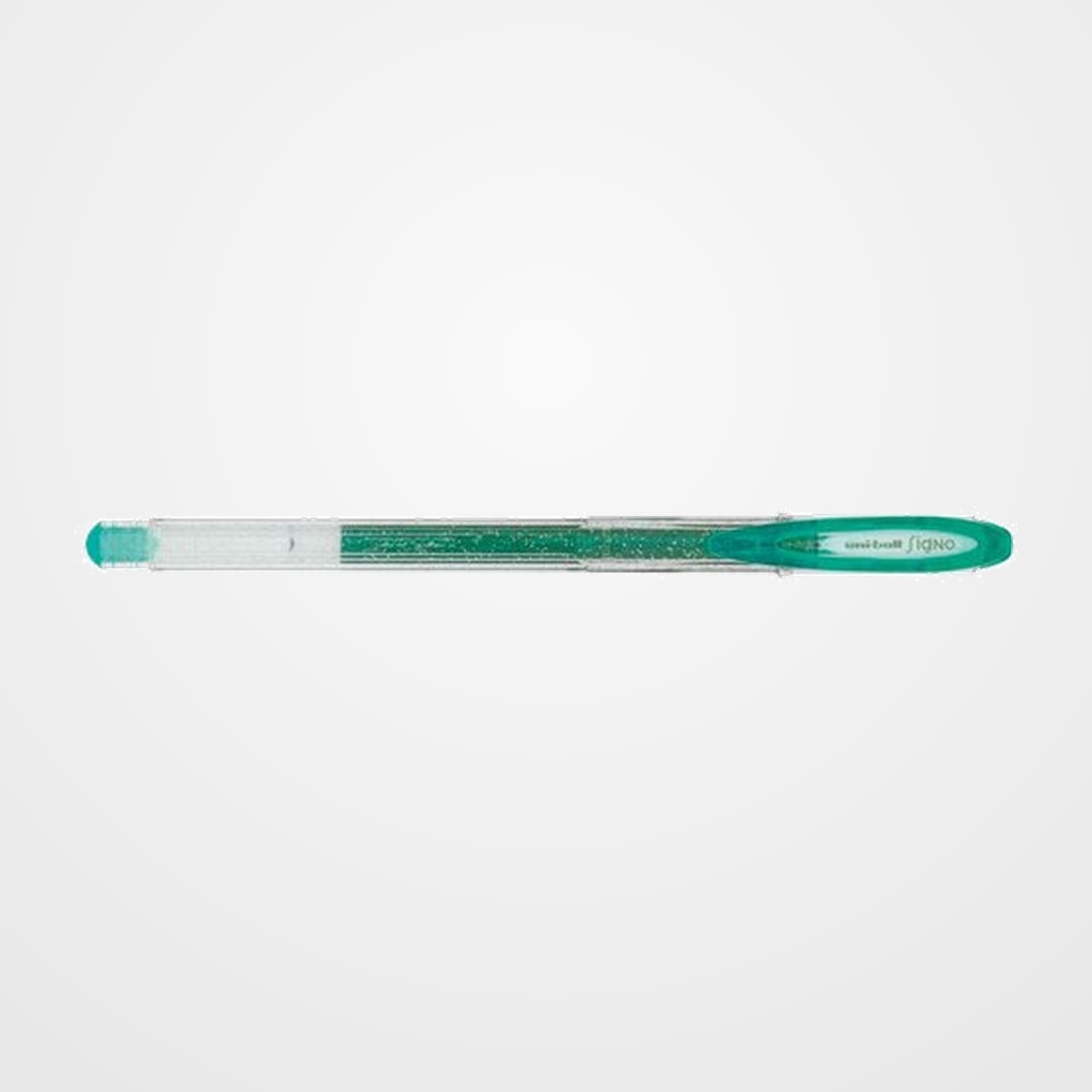 ROLLER GEL UNI-BALL SIGNO SPARKLING 1,0 (UM-120SP)  VERDE
