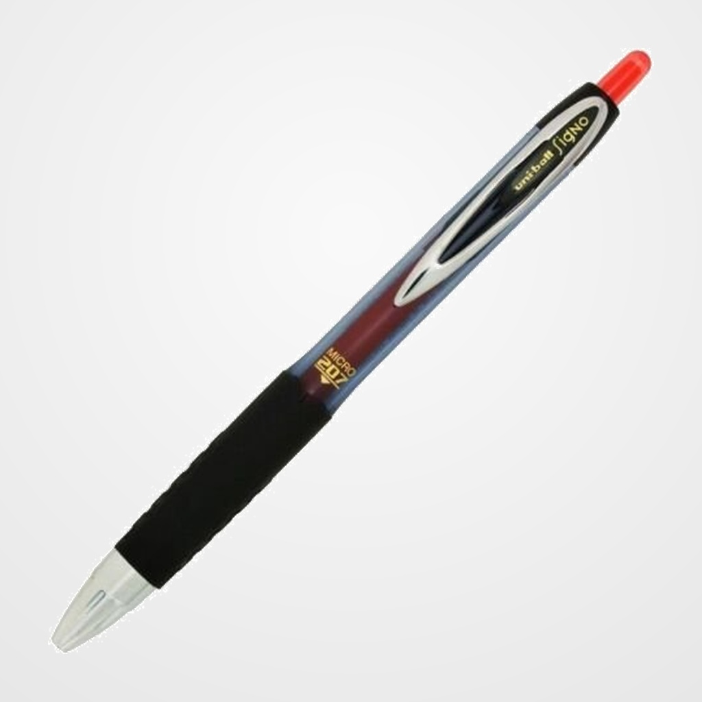 ROLLER GEL RT. UNI-BALL SIGNO 207 MICRO 0,5 (UMN-207 MICRO) ROJO