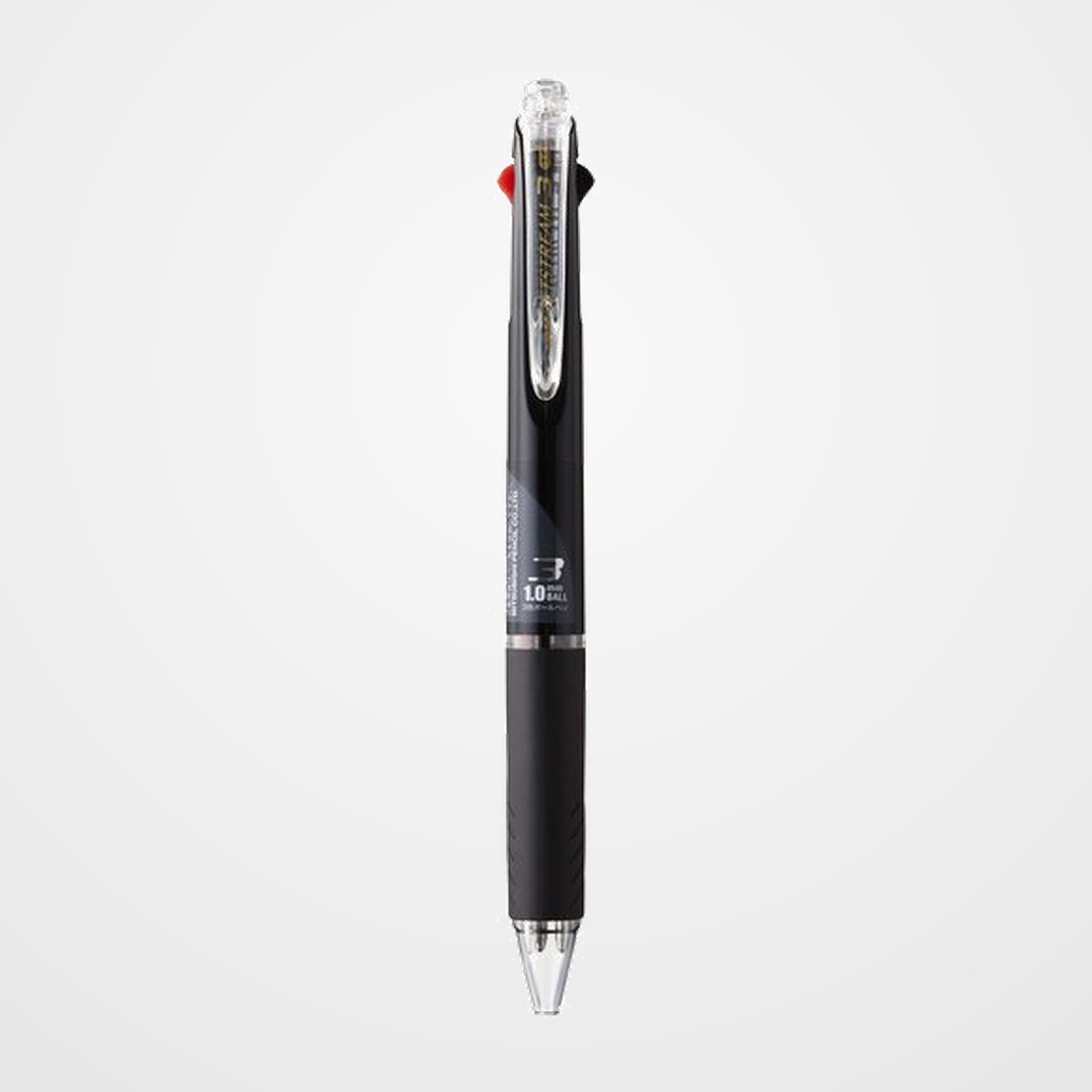 BOLIGRAFO de 3 COLORES UNI-BALL JETSTREAM 3 1,0 (SXE-400) NEGRO