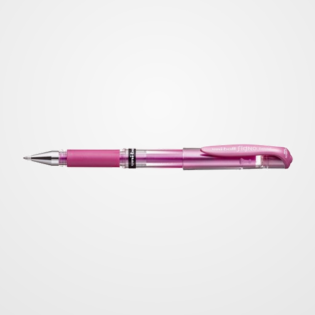 ROLLER GEL UNI-BALL SIGNO BROAD 1,0 (UM-153)  ROSA METALICO