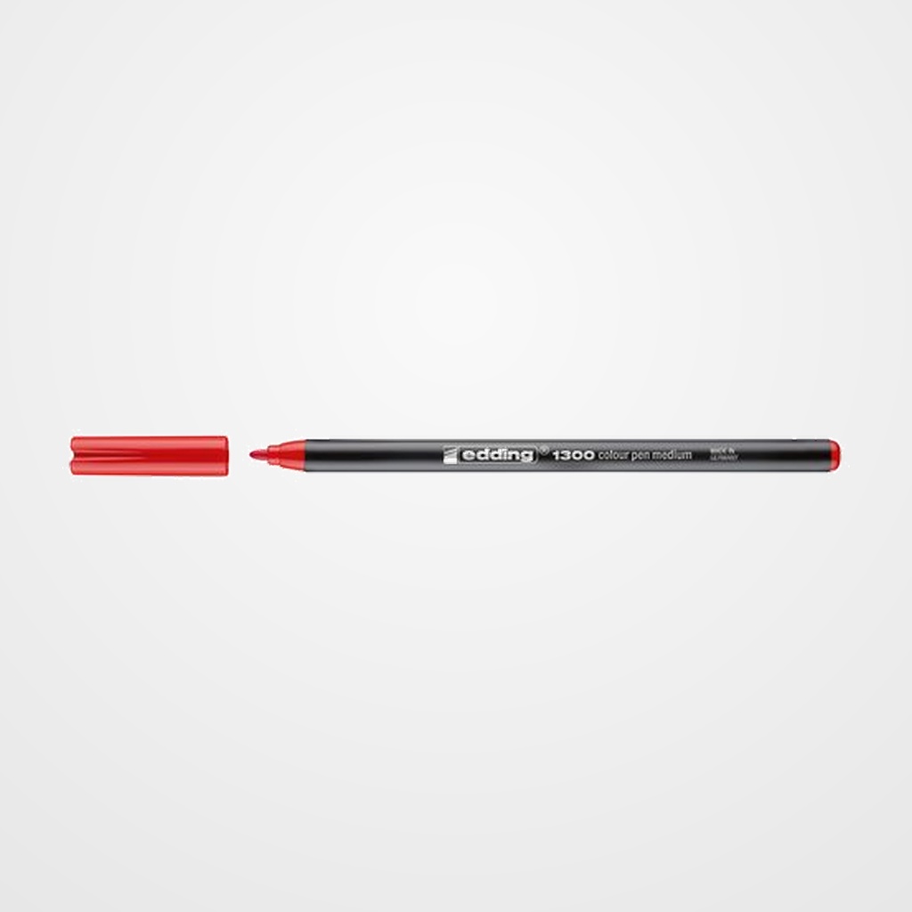 ROTULADOR FIBRA EDDING 1300  ROJO