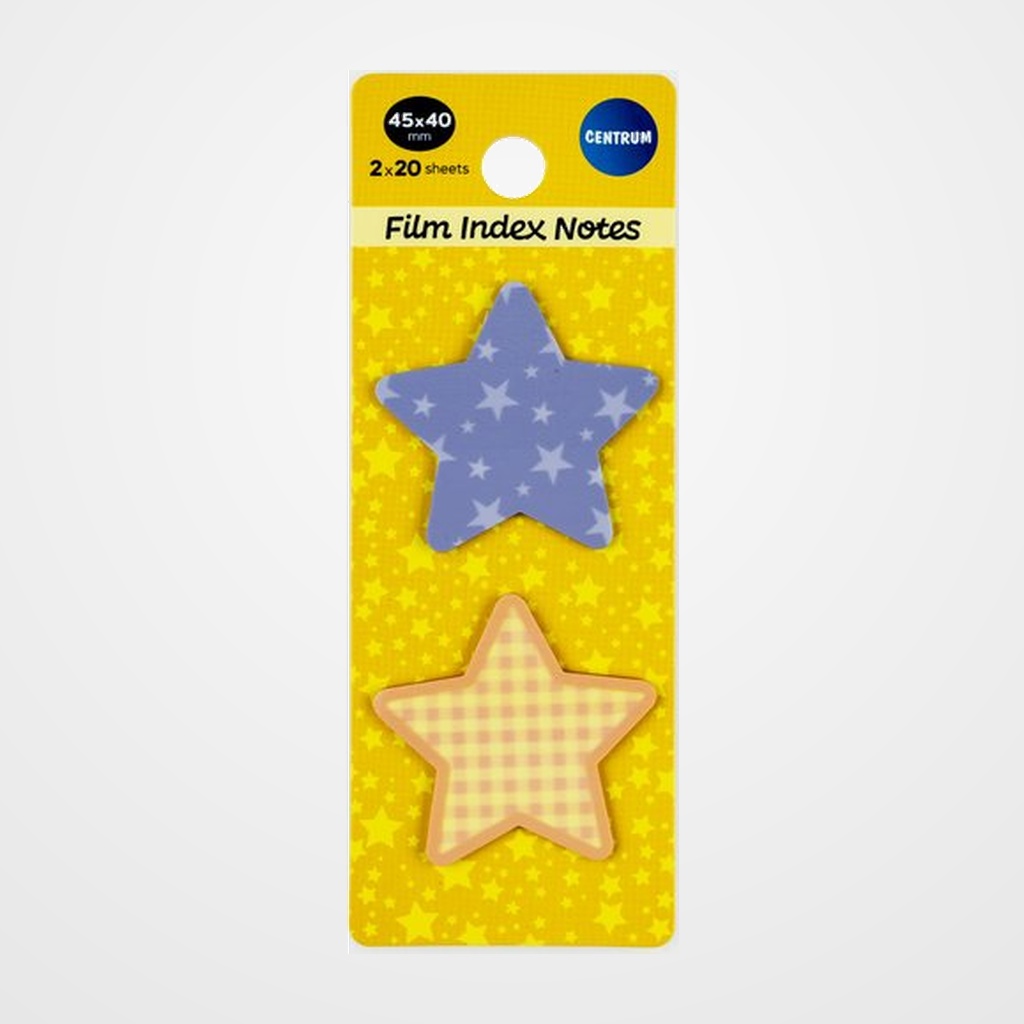 BANDERITAS ADHESIVAS CENTRUM ESTRELLAS PACK de 2