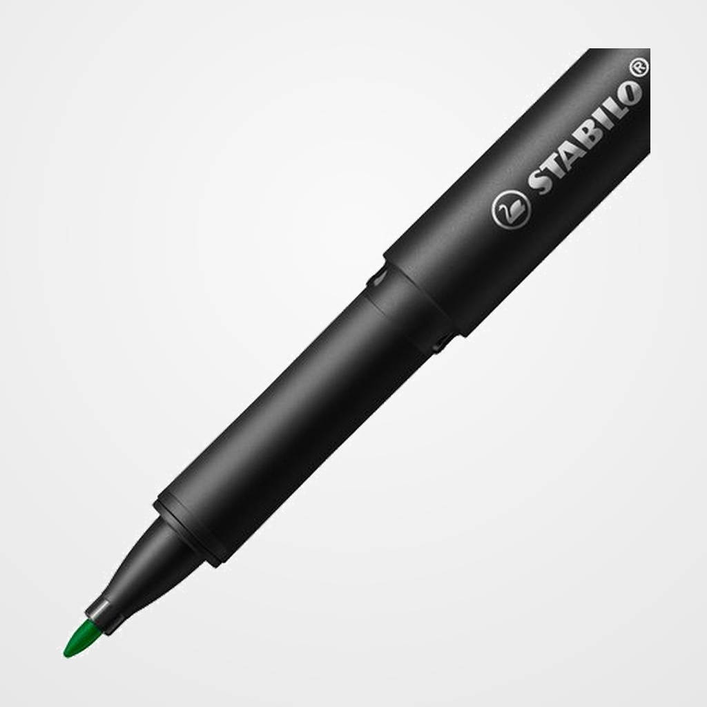 ROTULADOR FIBRA STABILO D!VER PUNTA M VERDE