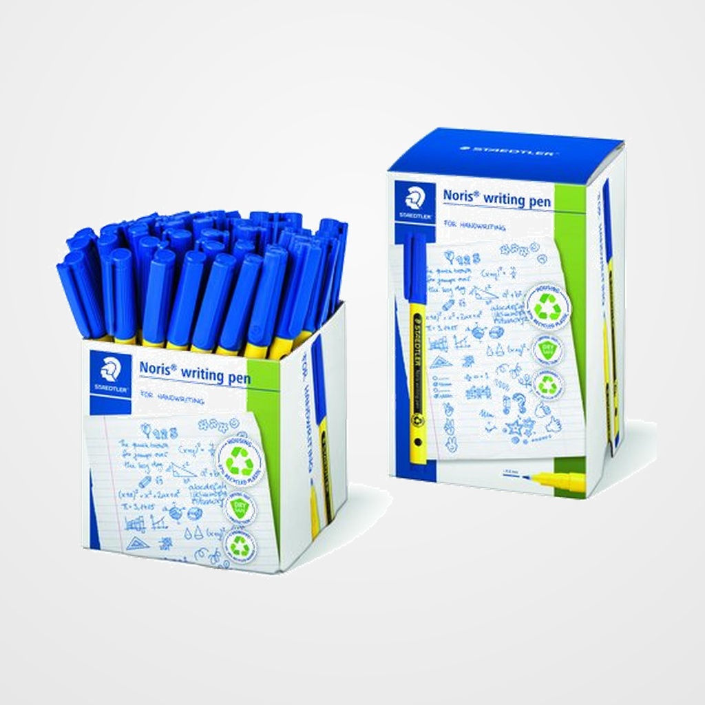 ROTULADOR FIBRA STAEDTLER  307 NORIS WRITING PEN AZUL CAJA DE 50