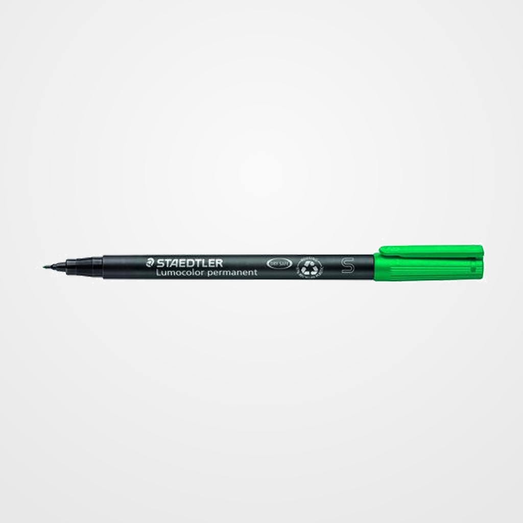 ROTULADOR PERMANENTE STAEDTLER 313 LUMOCOLOR (S)  VERDE