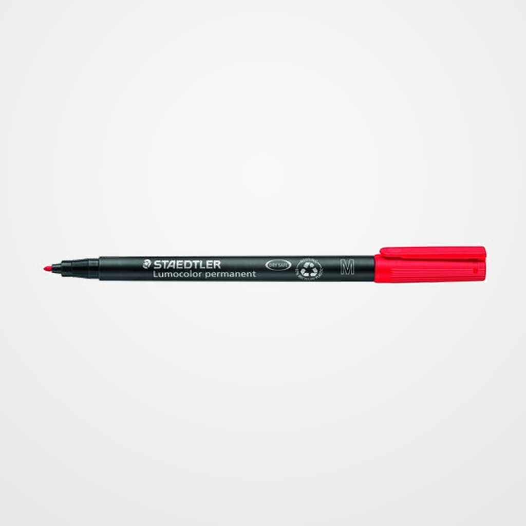 ROTULADOR PERMANENTE STAEDTLER 317 LUMOCOLOR (M)  ROJO
