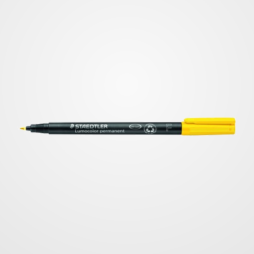 ROTULADOR PERMANENTE STAEDTLER 318 LUMOCOLOR (F)  AMARILLO