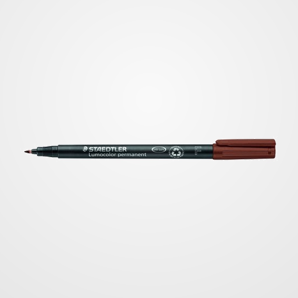 ROTULADOR PERMANENTE STAEDTLER 318 LUMOCOLOR (F)  MARRON