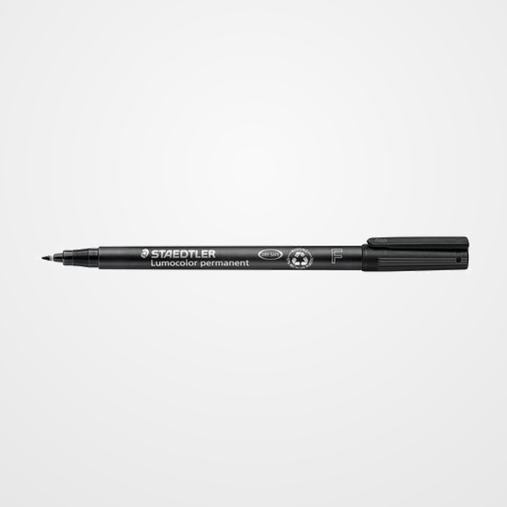 ROTULADOR PERMANENTE STAEDTLER 318 LUMOCOLOR (F)  NEGRO
