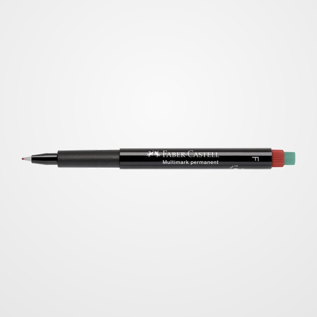 ROTULADOR PERMANENTE FABER-CASTELL MULTIMARK F  ROJO