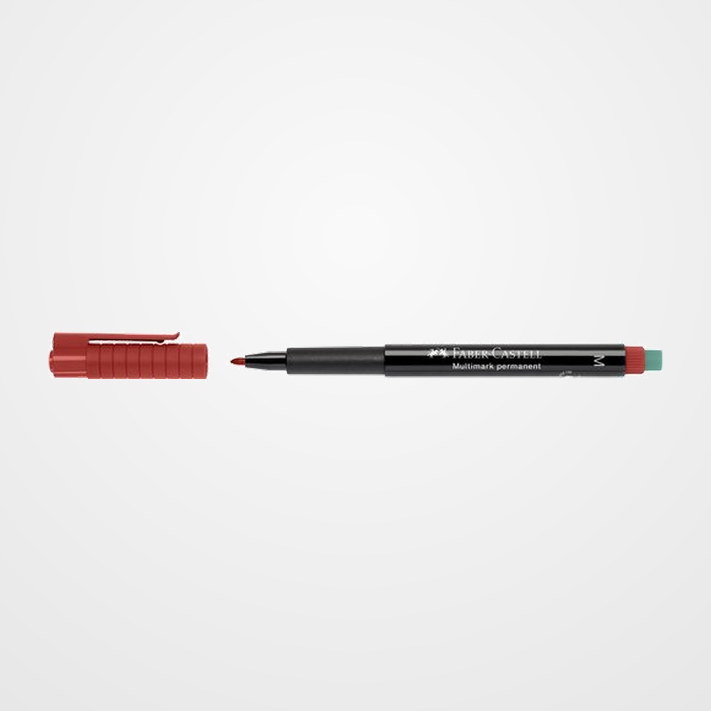 ROTULADOR PERMANENTE FABER-CASTELL MULTIMARK M  ROJO
