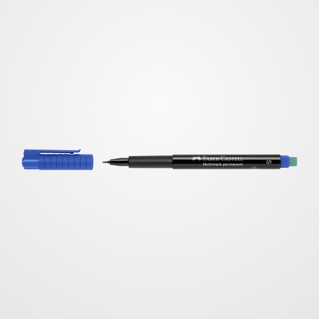 ROTULADOR PERMANENTE FABER-CASTELL MULTIMARK S  AZUL