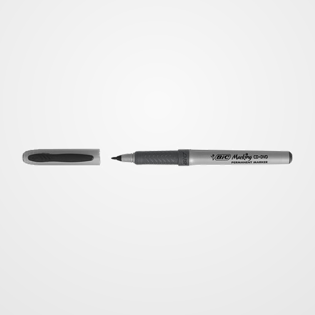 ROTULADOR PERMANENTE BIC MARKING CD-DVD  NEGRO
