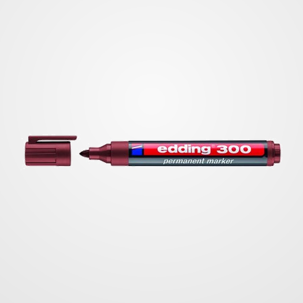 MARCADOR PERMANENTE EDDING  300 CONICO  MARRON