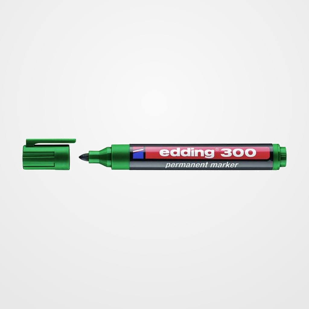 MARCADOR PERMANENTE EDDING  300 CONICO  VERDE