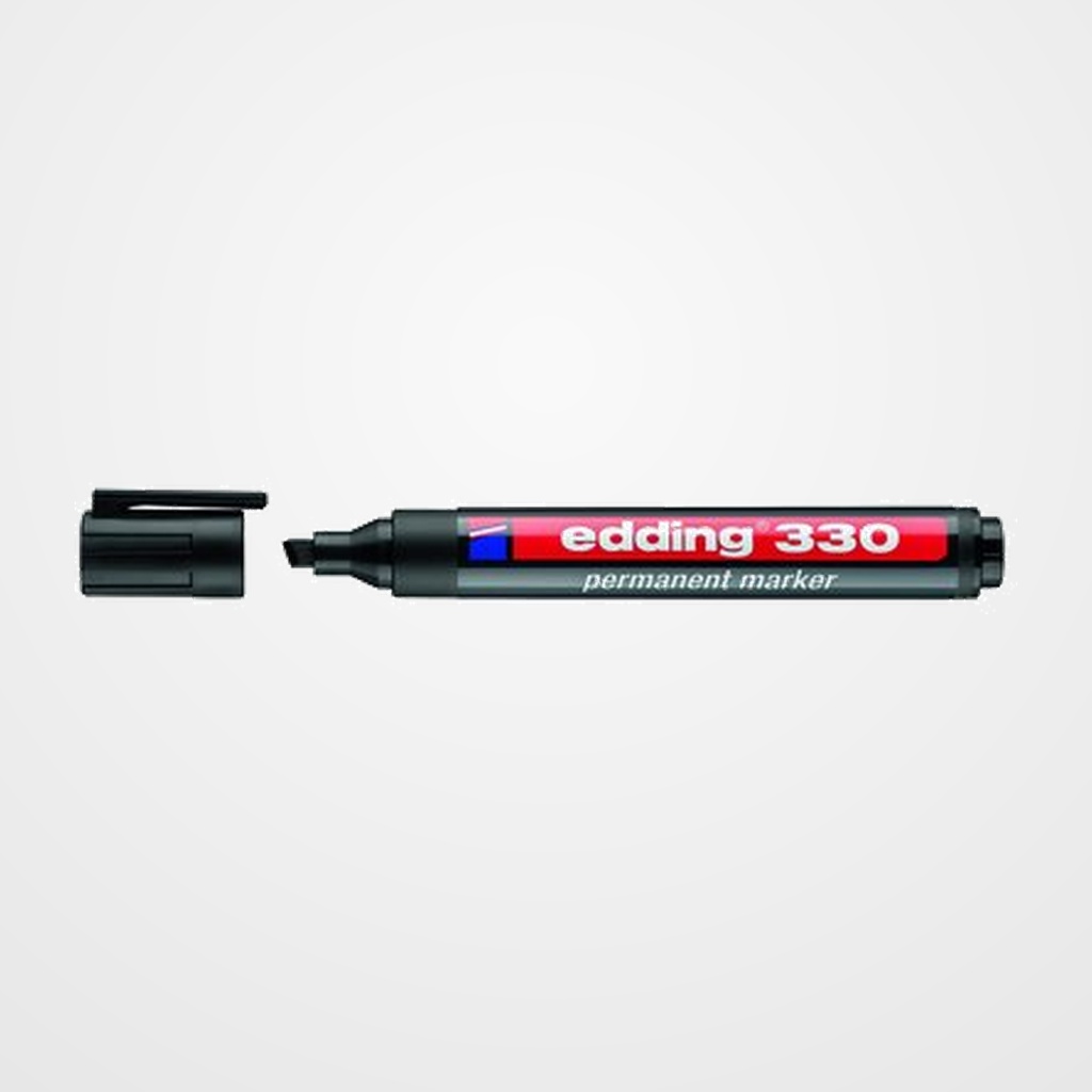 MARCADOR PERMANENTE EDDING  330 BISELADO  NEGRO