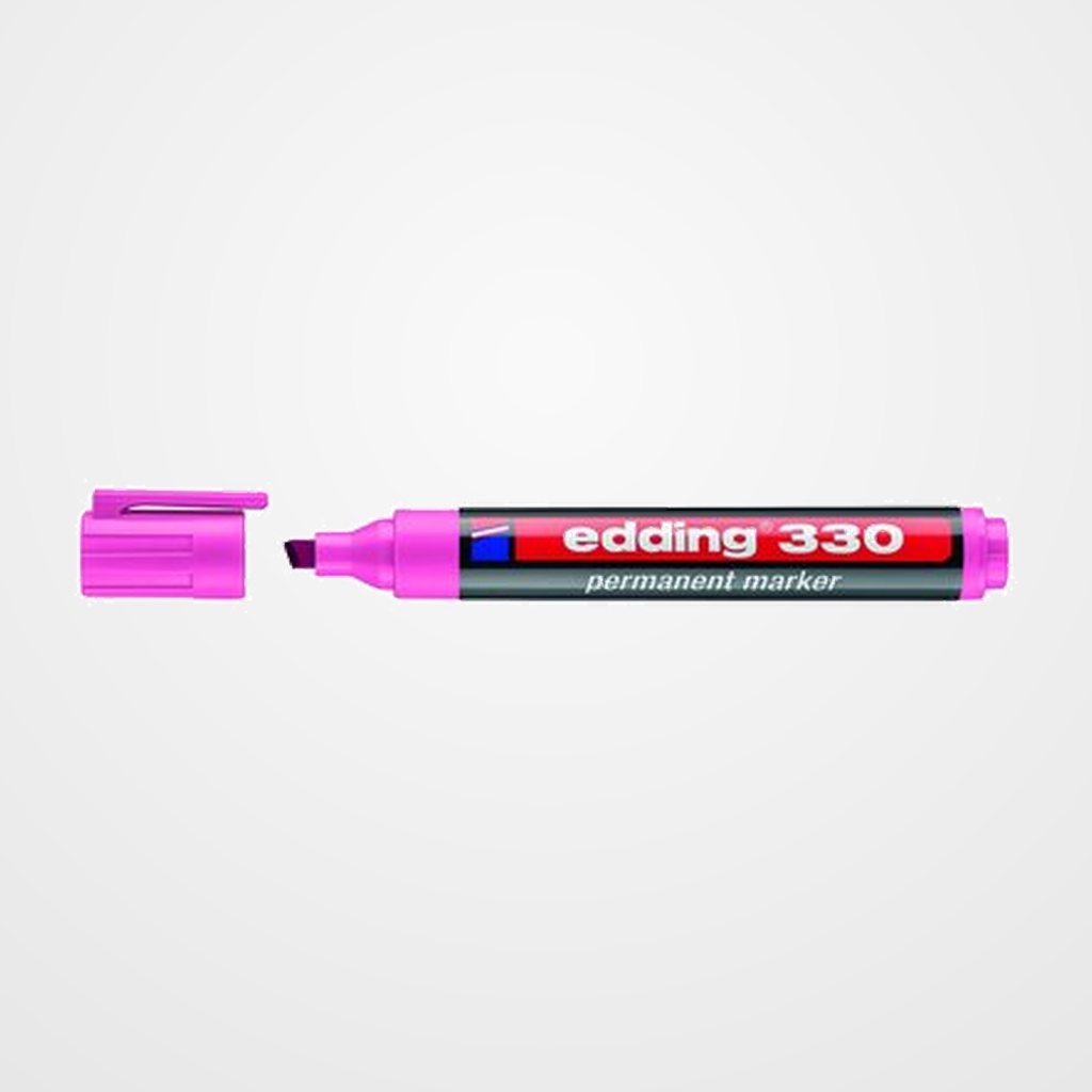 MARCADOR PERMANENTE EDDING  330 BISELADO  ROSA