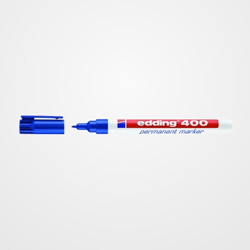 MARCADOR PERMANENTE EDDING  400 CONICO AZUL