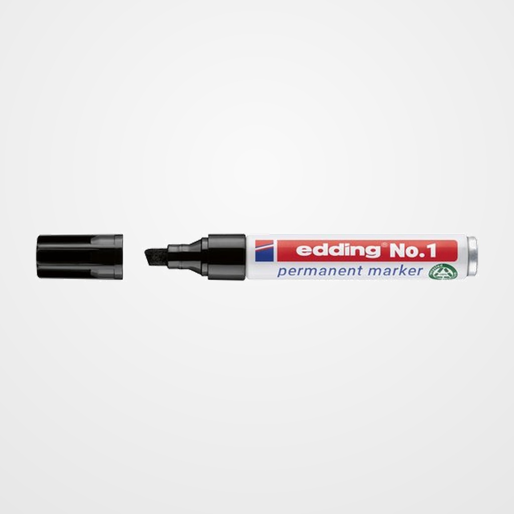MARCADOR PERMANENTE EDDING No.1 BISELADO NEGRO