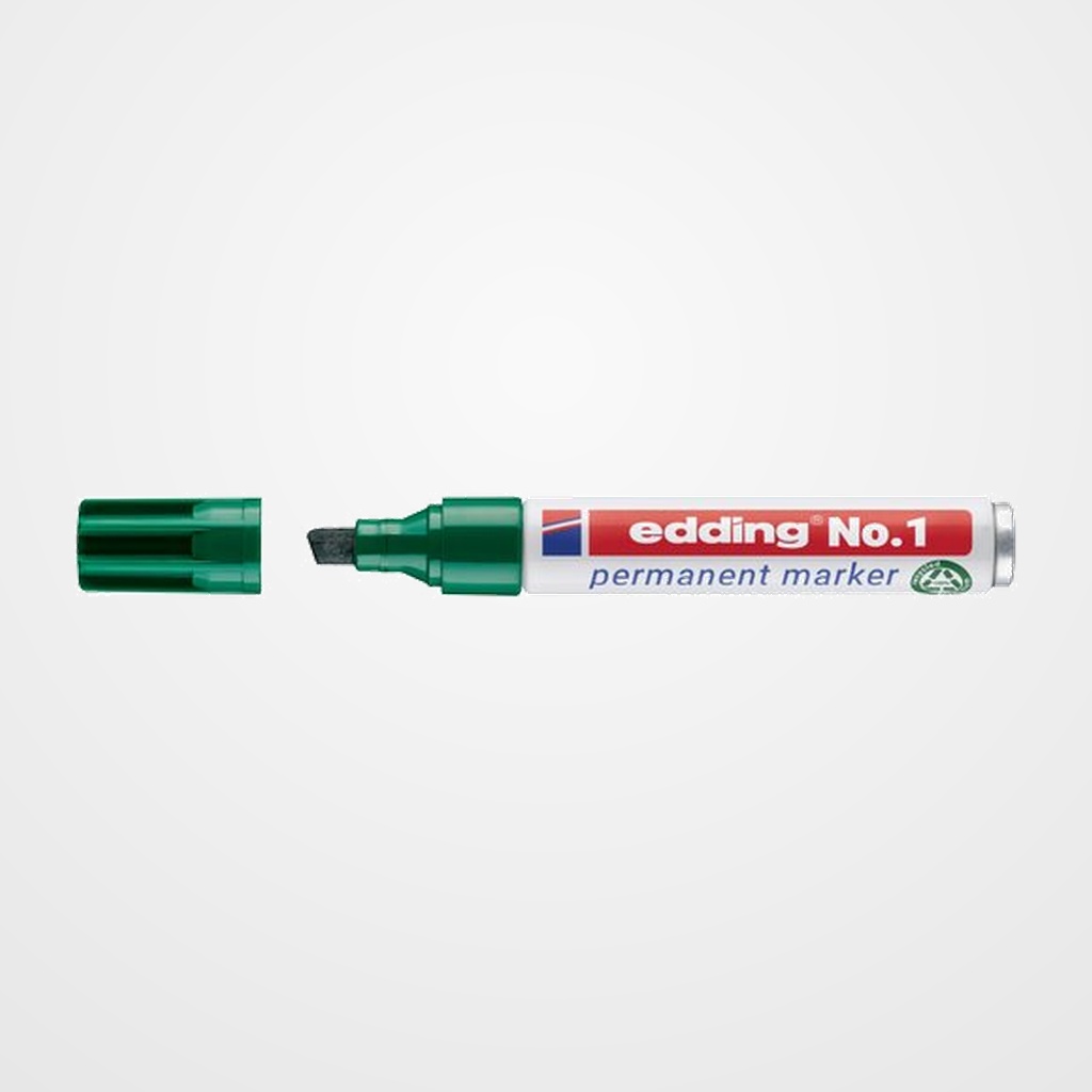 MARCADOR PERMANENTE EDDING No.1 BISELADO VERDE