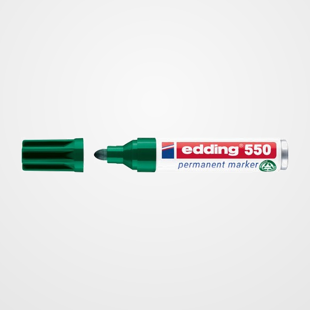 MARCADOR PERMANENTE EDDING  550 CONICO VERDE
