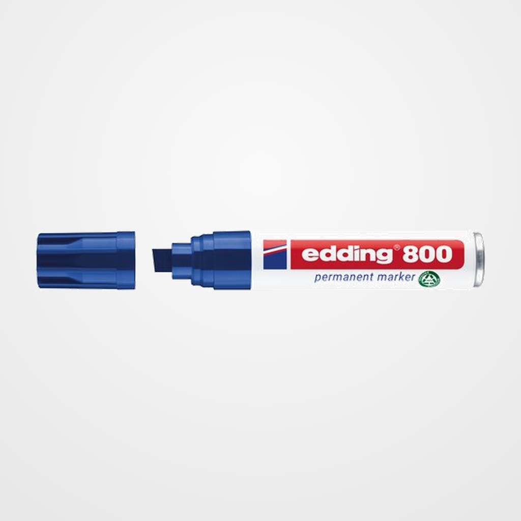 MARCADOR PERMANENTE EDDING  800 BISELADO AZUL