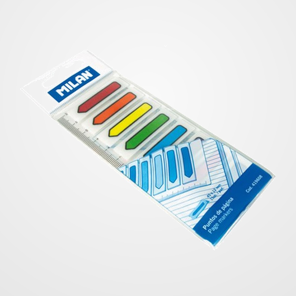 [26902259] BANDERITAS ADHESIVAS MILAN FLECHA 8 COLORES