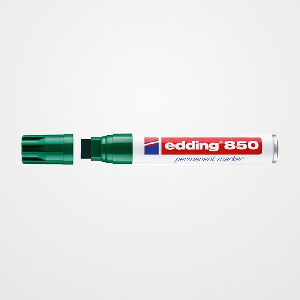 MARCADOR PERMANENTE EDDING  850 BISELADO VERDE