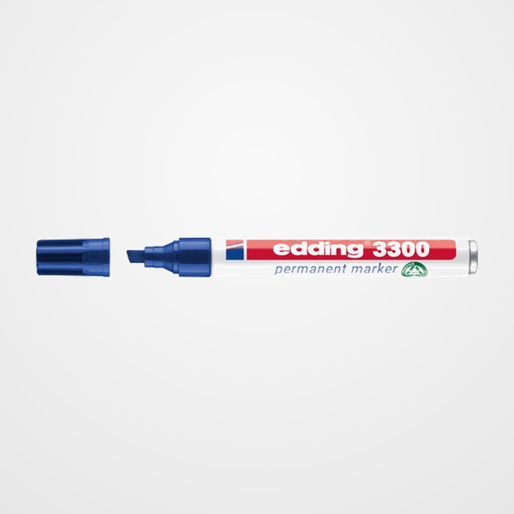 MARCADOR PERMANENTE EDDING 3300 BISELADO AZUL
