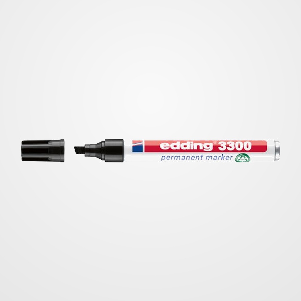 MARCADOR PERMANENTE EDDING 3300 BISELADO NEGRO