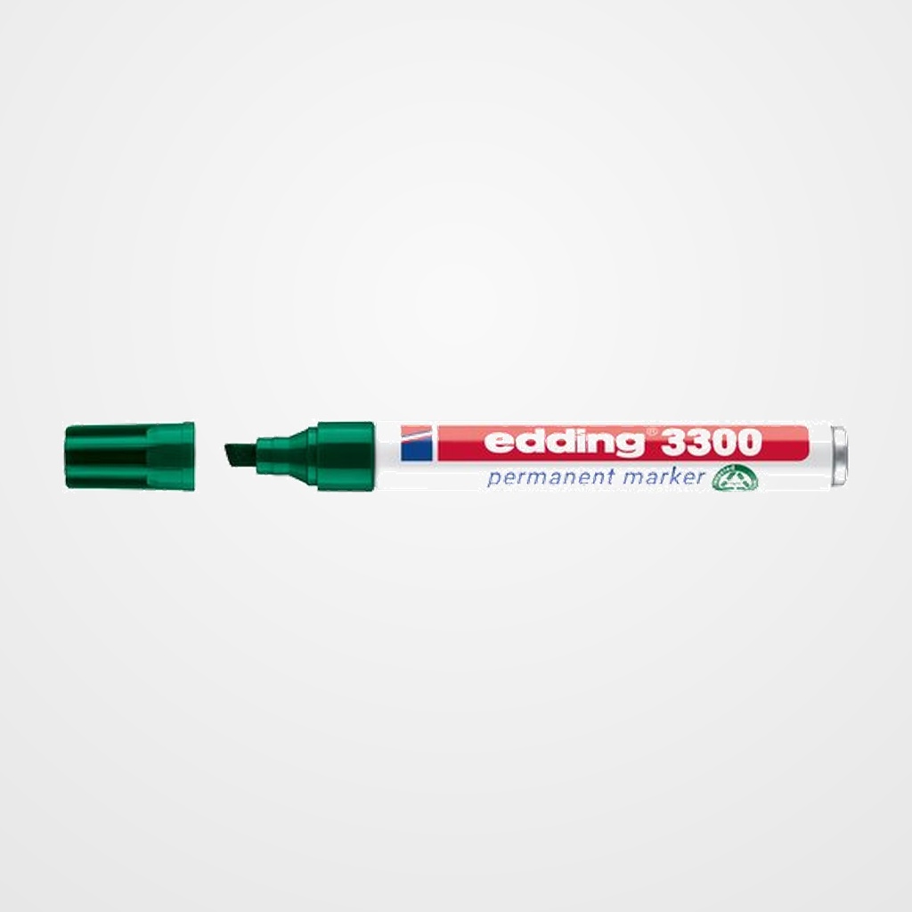 MARCADOR PERMANENTE EDDING 3300 BISELADO VERDE
