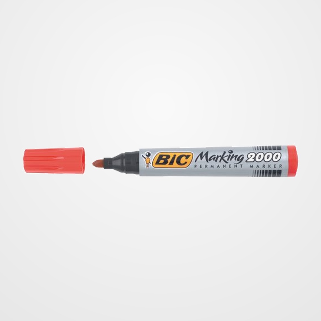 MARCADOR PERMANENTE BIC MARKING 2000 CONICO ROJO