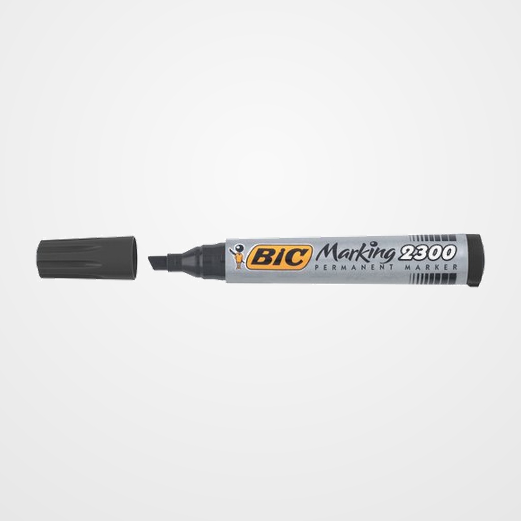 MARCADOR PERMANENTE BIC MARKING 2300 BISELADO NEGRO