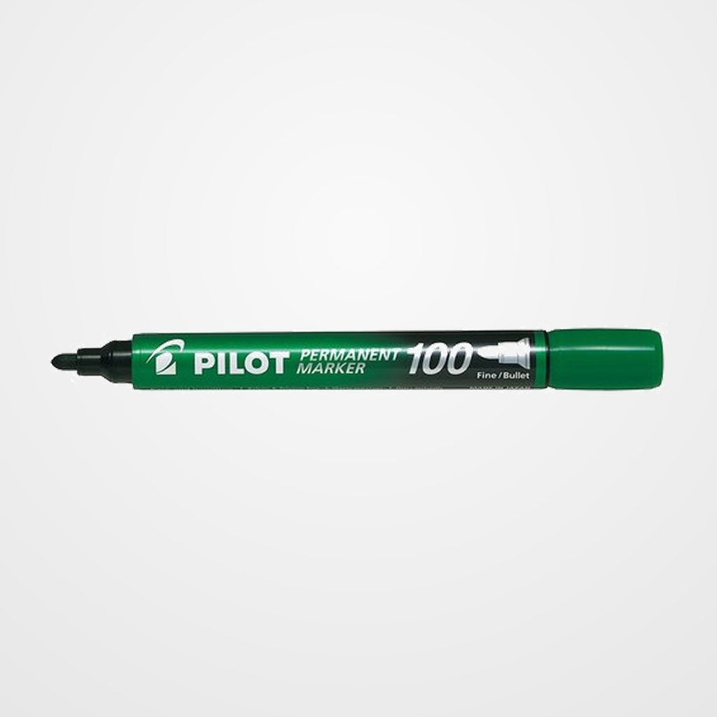 MARCADOR PERMANENTE PILOT MARKER SCA-100 CONICO 1,0 mm VERDE