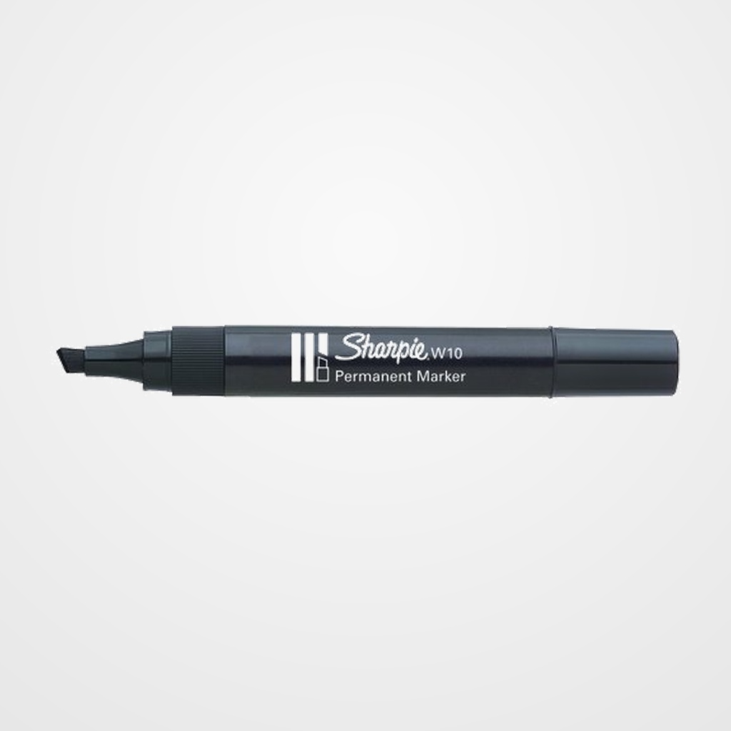 MARCADOR PERMANENTE SHARPIE  W10 BISELADO NEGRO